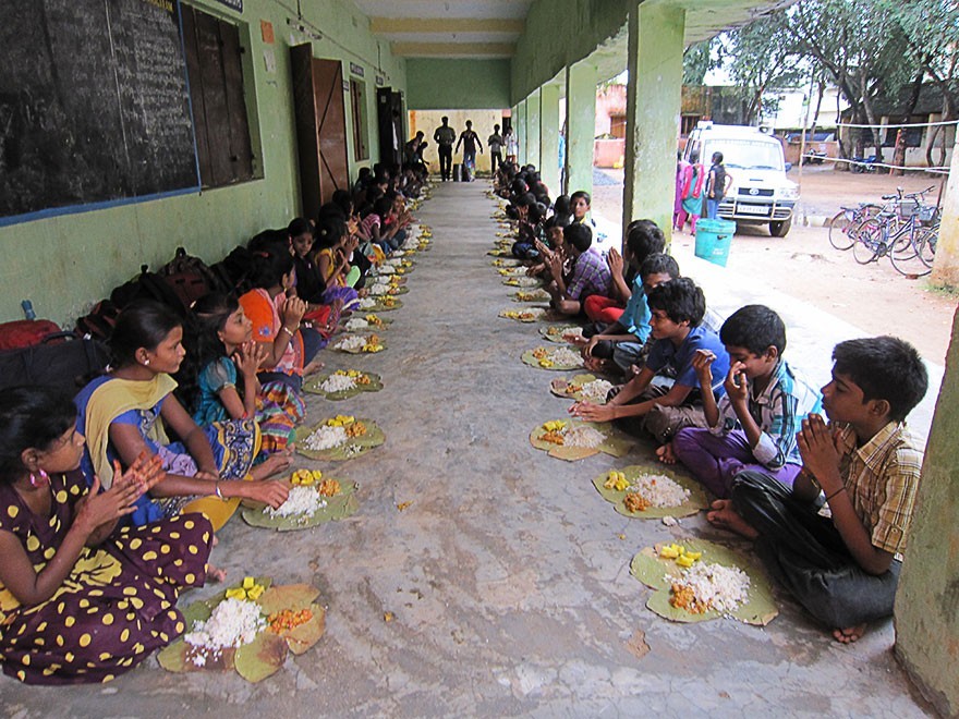 Food Distribution in Vizianagaram at Urban Deprived Residential Hostel