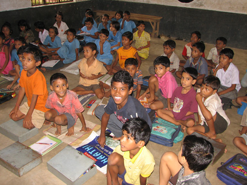 Distribution of School Supplies at Bhadrak Primary School