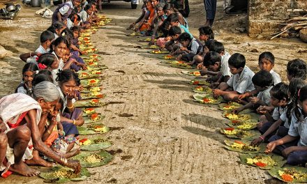 Food Distribution in Chinnapuram Village, Andhra Pradesh