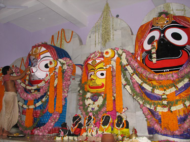 Installation of Sri Jagannatha at Bhaktivedanta Ashram