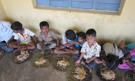 Food Distribution in Donkada Village, Andhra Pradesh